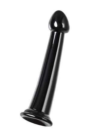 Черный фаллоимитатор Jelly Dildo M - 18 см.